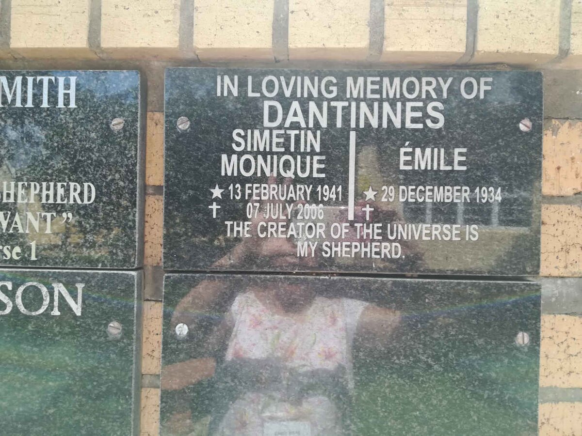 DANTINNES Émile 1934- &amp; Simetin Monique 1941-2006