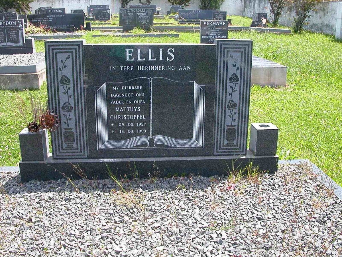 ELLIS Matthys Christoffel 1927-1993