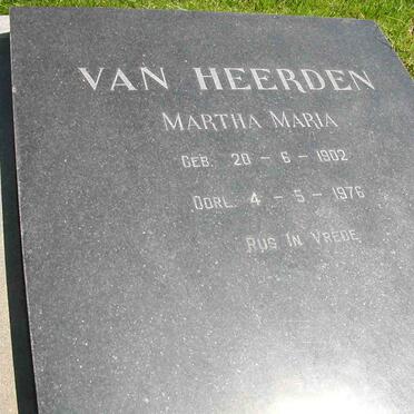 HEERDEN Martha Maria, van 1902-1976