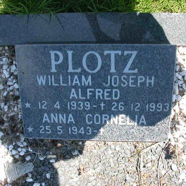 PLOTZ William Joseph Alfred 1939-1993 &amp; Anna Cornelia 1943-