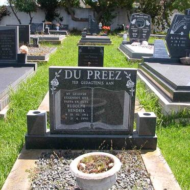 PREEZ Rudolph Hendrik, du 1914-1990