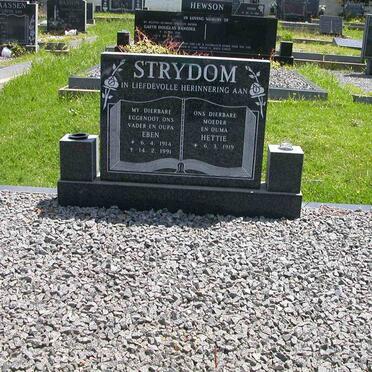 STRYDOM Eben 1914-1991 &amp; Hettie 1919-