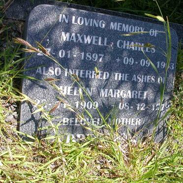 ?  BR.... Maxwell Charles 1897-1983 &amp; Helen Margaret 1909-1979