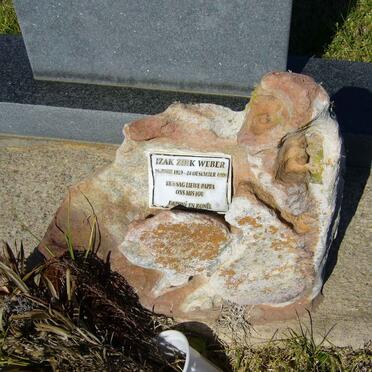 WEBER Izak Zirk  1929-1999