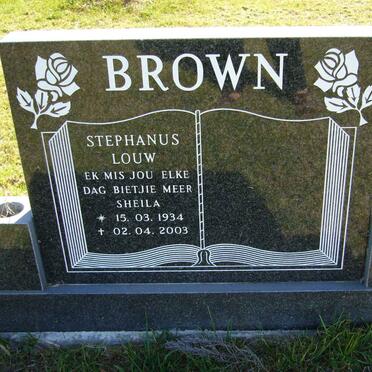 BROWN Stephanus Louw 1934-2003