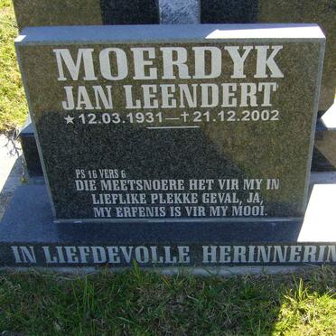 MOERDYK Jan Leendert 1931-2002