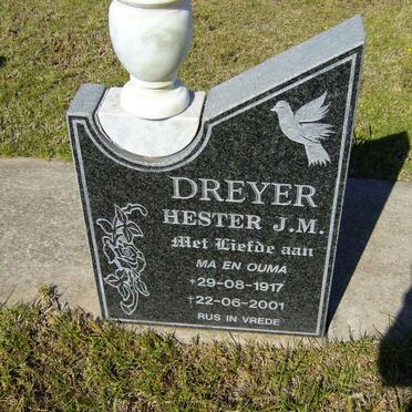 DREYER Hester J.M. 1917-2001