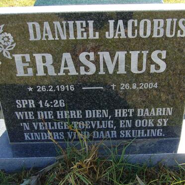 ERASMUS Daniel Jacobus 1916-2004