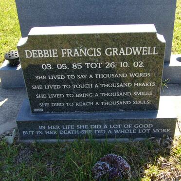 GRADWELL Debbie Francis 85-02