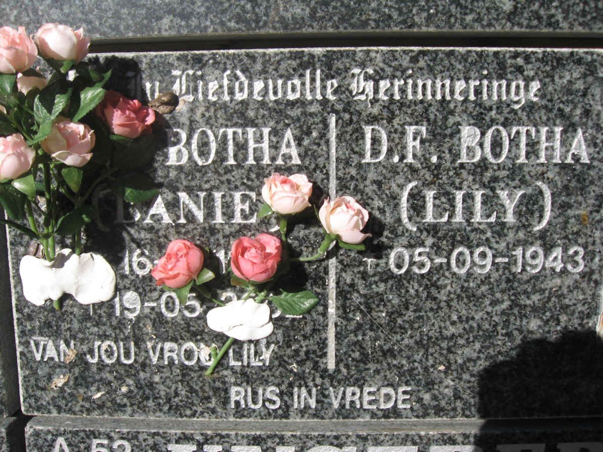 BOTHA Danie &amp; D.F. 1943-