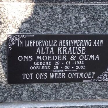 KRAUSE Alta 1934-2005