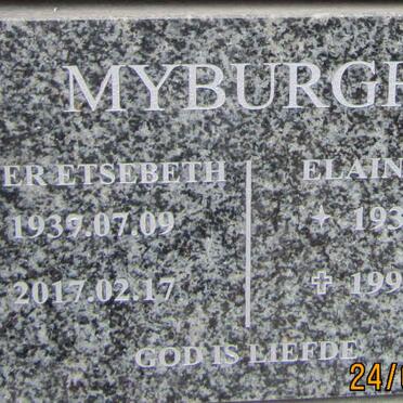 MYBURGH Pieter Etsebeth 1937-2017 &amp; Elaine Marie 1936-1997