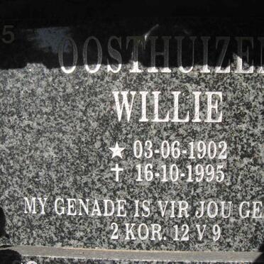 OOSTHUIZEN Willie 1902-1995