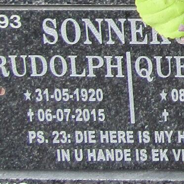 SONNEKUS Rudolph 1920-2015 &amp; Quee? 1925-