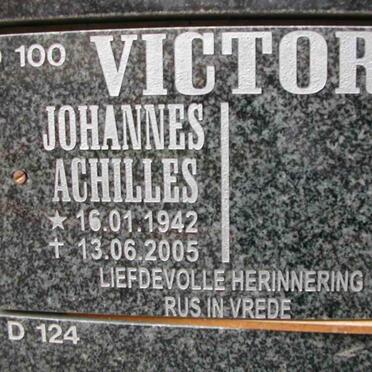 VICTOR Johannes Achilles 1942-2005
