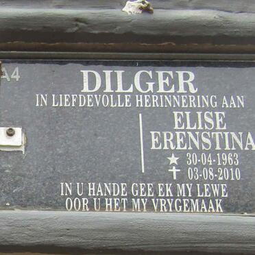 DILGER Elize Erenstina 1963-2010