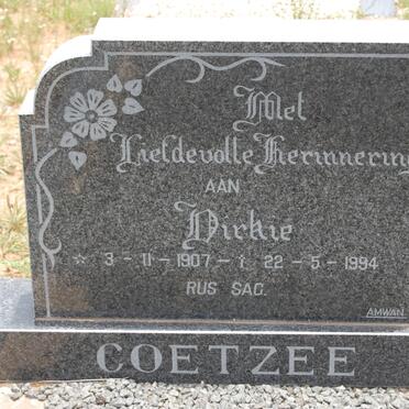 COETZEE Dirkie 1907-1994