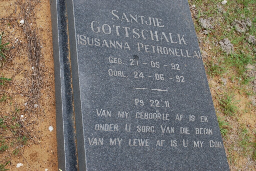 GOTTSCHALK Susanna Petronella 1992-1992