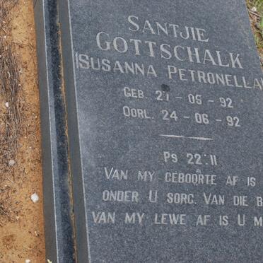 GOTTSCHALK Susanna Petronella 1992-1992