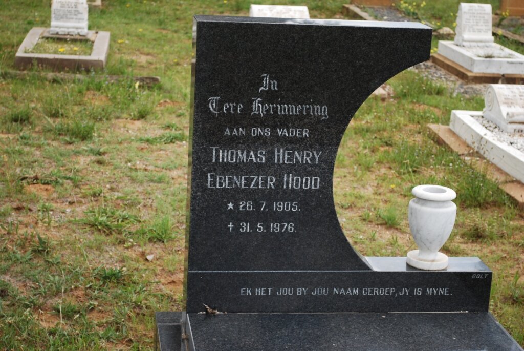 HOOD Thomas Henry Ebenzer 1905-1976