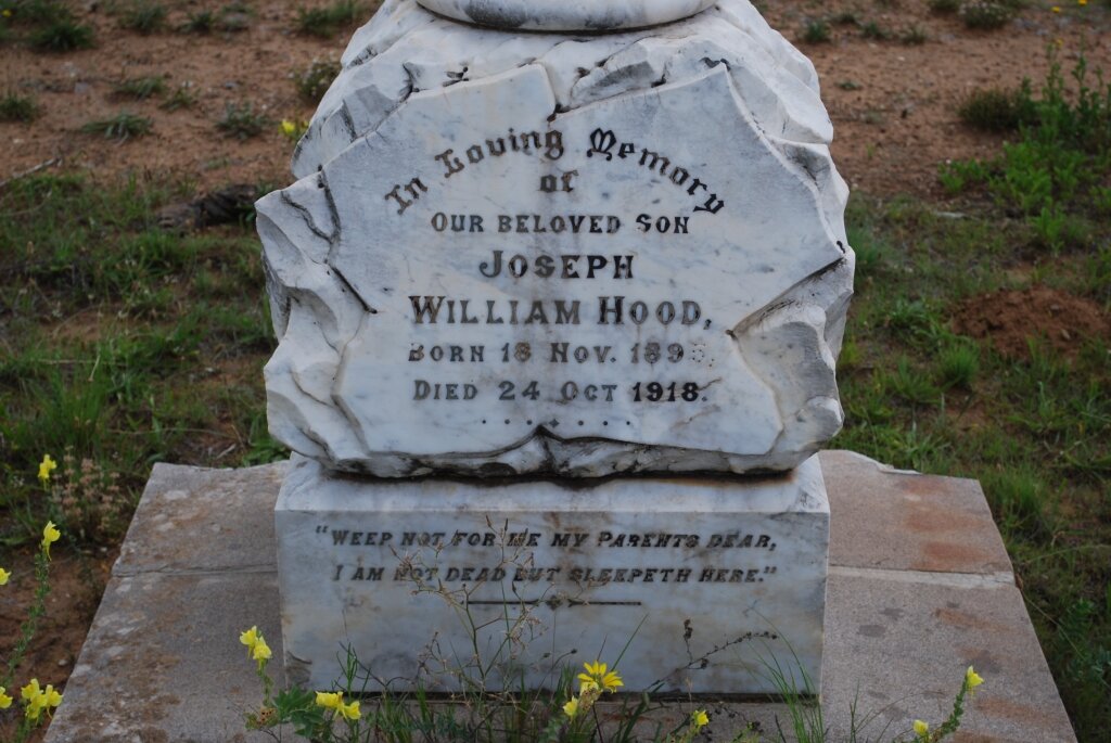 HOOD Joseph William 1895-1918