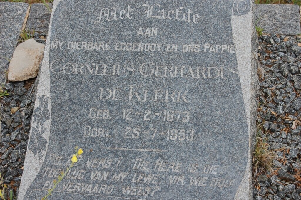 KLERK Cornelius Gerhardus, de 1873-1953