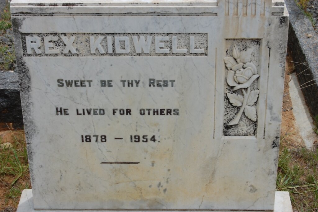 KIDWELL Rex 1878-1954