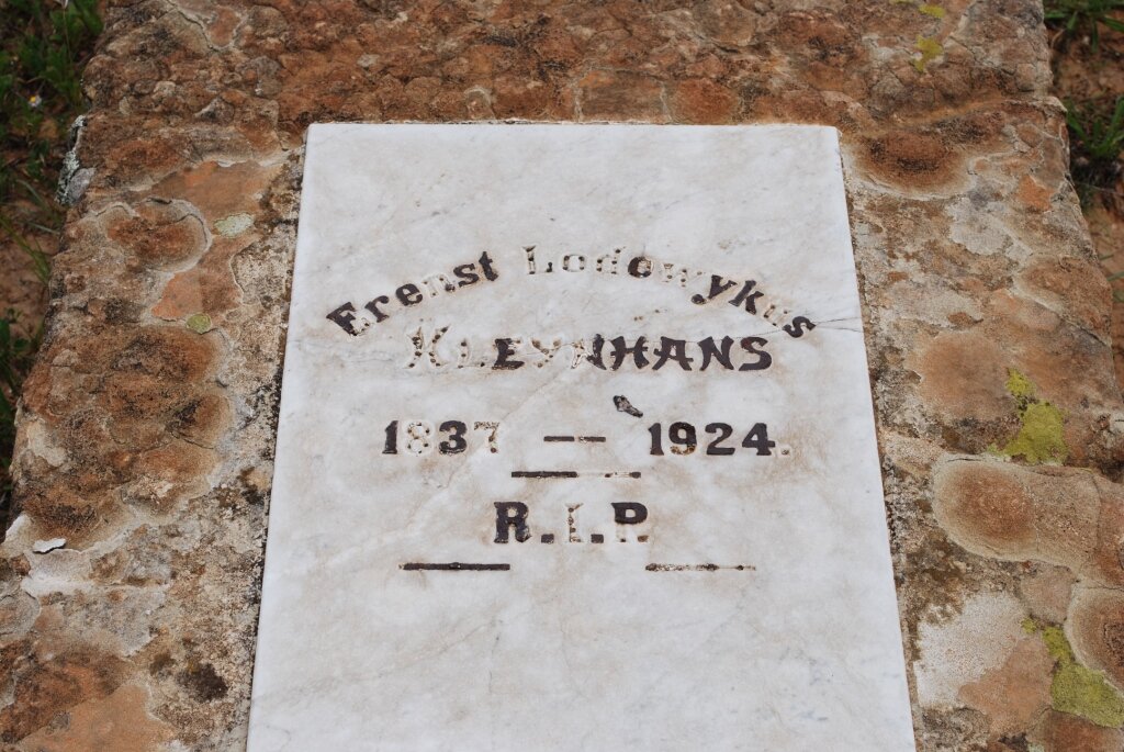 KLEYNHANS Erenst Lodewykus 1837-1924