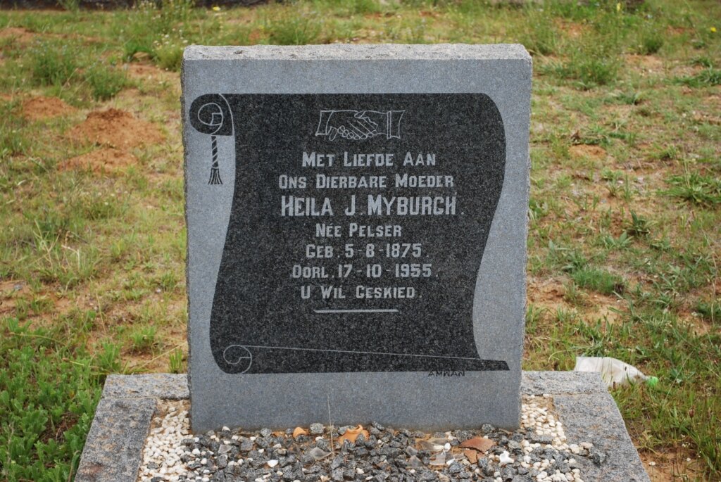 MYBURGH Heila J nee PELSER 1875-1955