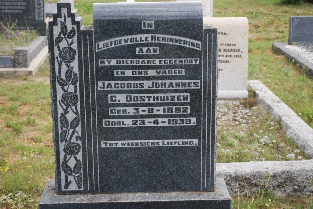 OOSTHUIZEN Jacobus Johannes C. 1882-1939