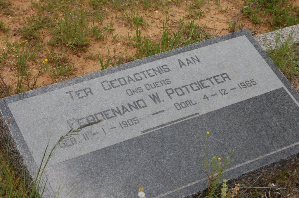 POTGIETER Ferdenand W. 1905-1965