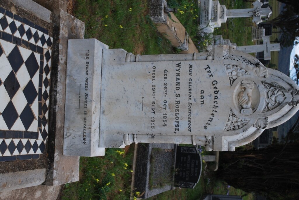 ROELOFSE Wynand S. 1854-1915