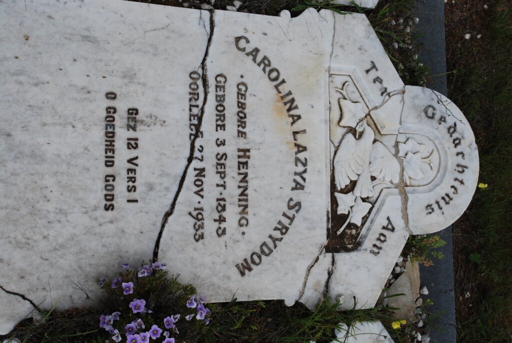 STRYDOM Carolina Lazya nee HENNING 1843-1933