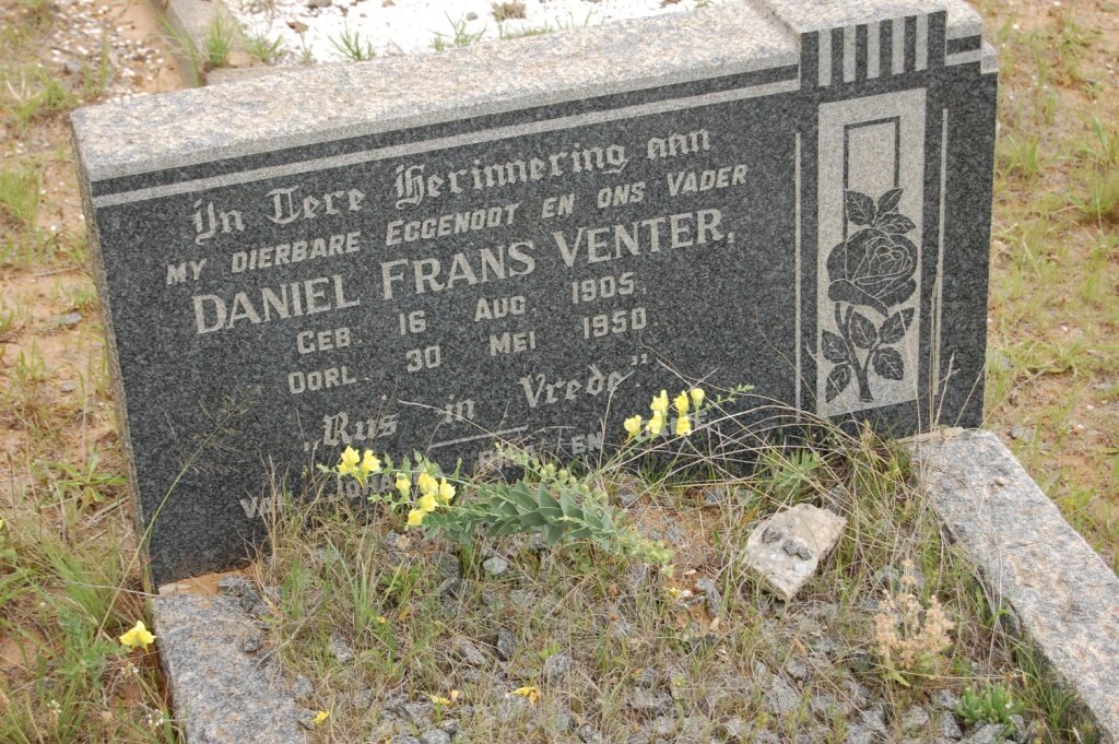 VENTER Daniel Frans 1905-1950