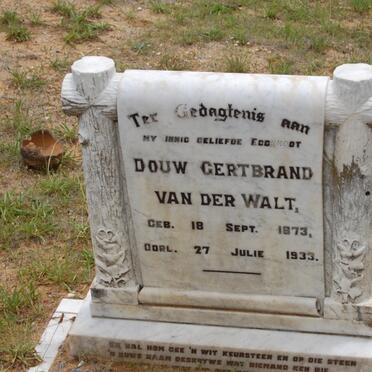 WALT Douw Gertbrand, van der 1873-1933