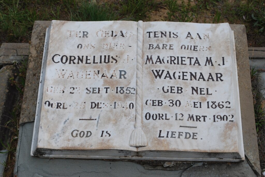 WAGENAAR Cornelius J. 1852-1940 &amp; Margieta M.J. NEL 1862-1902