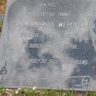 WEPENER Elsie Sophia -1967