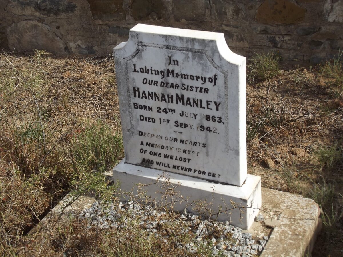 MANLEY Hannah 1863-1942