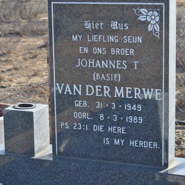MERWE Johannes T., van der 1949-1989