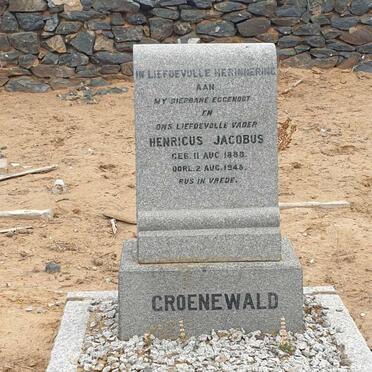 GROENEWALD Henricus Jacobus 1888-1948