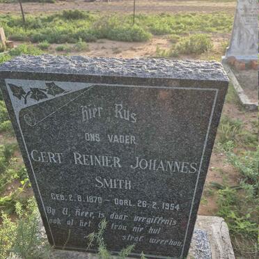 SMITH Gert Reinier Johannes 1870-1954