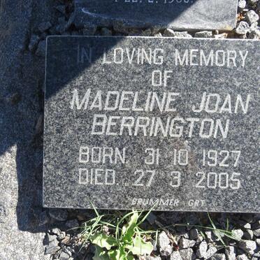 BERRINGTON Madeline Joan 1927-2005