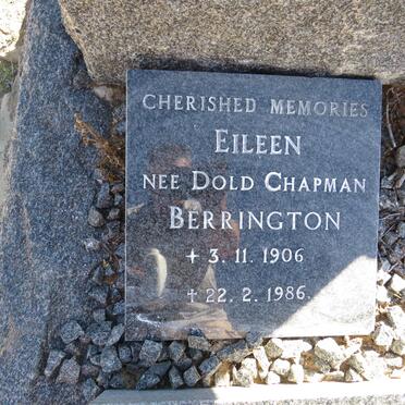 BERRINGTON Eileen nee DOLD CHAPMAN 1906-1986