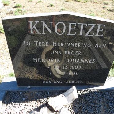 KNOETZE Hendrik Johannes 1908-1981