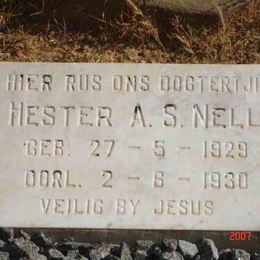NELL Hester A.S. 1929-1930