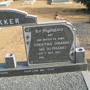 BEKKER Christiaan Hendrik Jakobus 1914-1998 &amp; Christina Johanna DU PISANIE 1922- _2