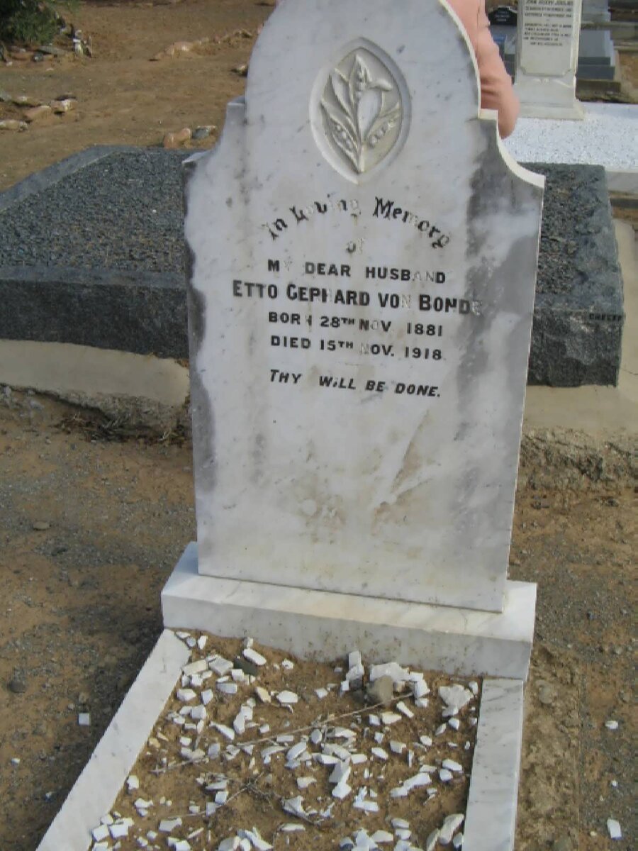 BONDE Etto Gerrard, von 1881-1918