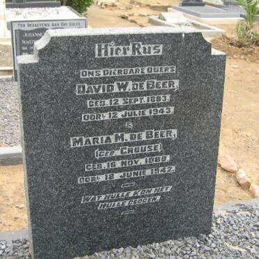 BEER David W., de 1883-1943 &amp; Maria M. CROUSE 1888-1942
