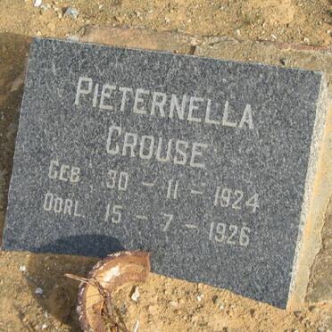 CROUSE Pieternella 1924-1926