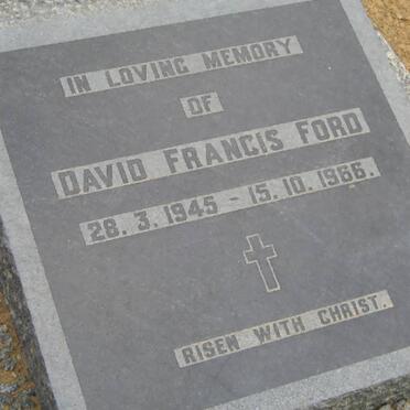 FORD David Francis 1945-1966